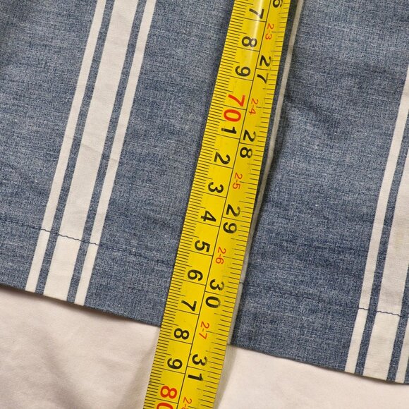 Reyn Spooner Classic Mens Size XL Blue White Striped Button Up Shirt Casual - Picture 9 of 9